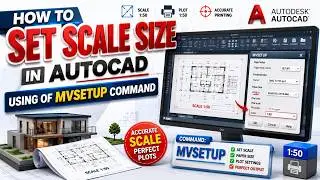 How to add & modify scale AutoCAD | change Scale Dimensions factor autodesk | print scale | 2D