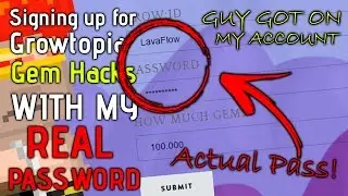 Signing up for Growtopia Gem Hacks WITH MY REAL ACCOUNT