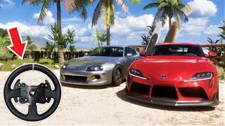 1998 RZ and 2020 GR Toyota Supra Convoy - Forza Horizon 5 | Thrustmaster gameplay