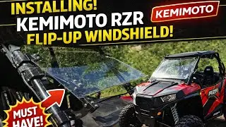 Kemi Moto Flip Up RZR Windshield