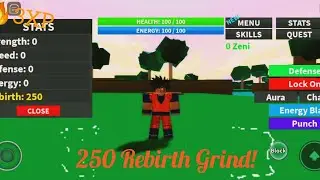 🔥3xp! 250 Rebirth Grind! |Dragon Blox Ultimate|