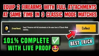 EQUIP 2 FIREARMS WITH FULL ATTACHMENTS AT THE SAME TIME IN 3 CLASSIC MODE MATCHES 100% WITH PROOF