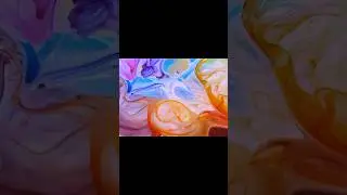 Mesmerizing Swirls Of Vibrant Colors In Motion! #satisfying #macrocaptures