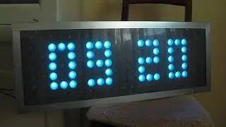 Уличные часы на адресной светодиодной ленте. AddressLEDClock 07х21