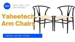 Yaheetech Y-Shaped Backrest Dining Chair w/ Woven Seat Installation Guide 