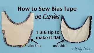 How To Sew Bias Tape On Curves