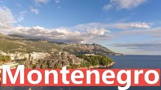 Montenegro - the coast of Adriatic Sea by drone