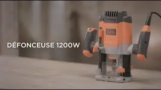 Défonceuse 1200W KW1200EKA - BLACK+DECKER