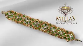 Crystal Blinks Beaded Bracelet 💎 #beadingtutorials #beads #beading #artesanato #bracelet #artesania