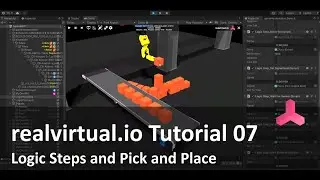 realvirtual.io  Tutorial 07 - Controlling the model and gripping of parts