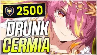 CERMIA WAS DRUNK BUT SHE HIT LIKE A TRUCK (2500 DEF CERMIA in GUILD WAR!!) - Epic Seven