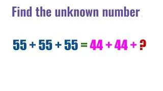 Find the unknown number