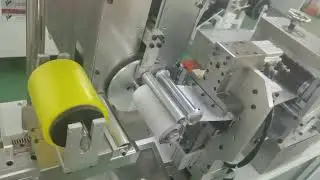 Automatic back adhesive velcro tape slitting machine