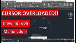 How to Solve AutoCAD Drawing Tools / Overloaded Cursor errors 🔥🔥