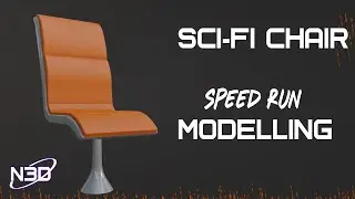 Sci-Fi Chair Speedrun Modelling - Blender BTS