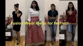 Fusion wear styling ideas | Fusion wear haul | Indo Western outfits haul | Indo Western dresses idea