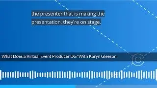 What does virtual event producer do with Karyn Gleeson