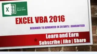 Excel VBA 2016 Complete Tutorial for Beginners | Part 2