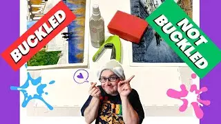 How to stretch watercolor paper PERFECTLY!!!