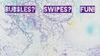 Amazing Bubbles Over Groovy Swipes Experiment FUN!