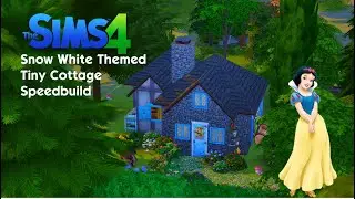 My First Tiny Home! Sims 4 Snow White Cottage Speedbuild