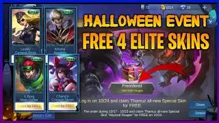 HOW TO GET 4 ELITE SKIN FOR FREE ( FULL DETAIL ) MOBILE LEGENDS: BANG BANG