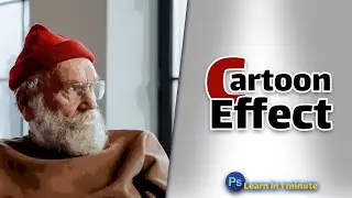 Turn photo to cartoon effect - Photoshop Tutorial #Shorts