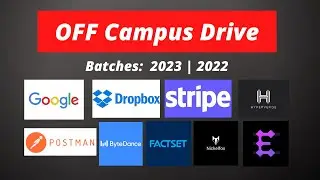 🔴 OFF CAMPUS DRIVE | Jobs and Internships | Batches: 2023 | 2022 🔥🔥