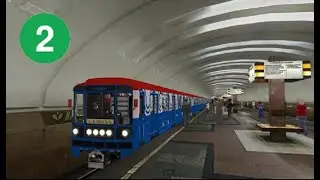 Замоскворецкая линия ММ в Trainz 12 (путь до Сокола и заезд в ТЧ-2 