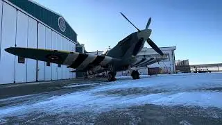 Spitfire Performing an Engine Warm In Cold Conditions