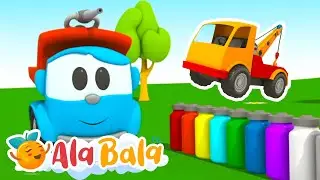 SuperCamionul LEO coloreaza remorca 🤩 Desene Animate petru Copii AlaBala