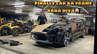 Finally car ka frame bana diya😱 konsa car hoga comment karo🔥