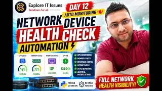 Automate Network Device Health Checks 🔥 | Python + Netmiko Monitoring | Day 12