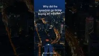 Why did the #sysadmin go broke buying the art 🖼️ supplies? #viral #shorts