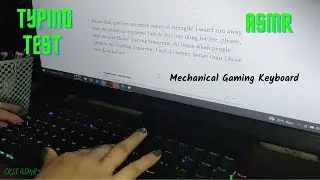 ASMR | Speed Typing Test, Mechanical Gaming Keyboard, Clicky, Satisfying, Typing Sounds, No Talking
