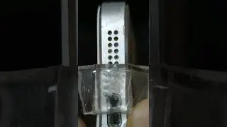 Cleaning iPhone speaker with adhesive gel #asmr #satisfying #waitforit