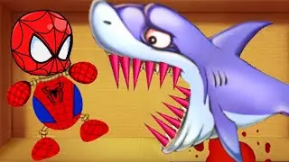 Spider-man Buddy vs Shark | Kick The Buddy 2021