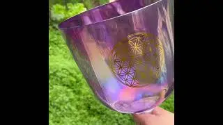 Flower of Life Crystal Singing Grail Yoga Meditation #crystalsingingbowl #crystalsingingbowls