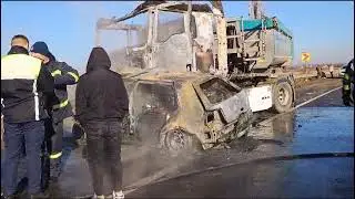 Accident cumplit la Galaţi. Doi tineri au murit carbonizați (FOTO/VIDEO)