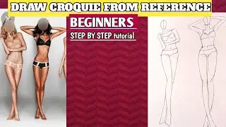 How to draw Croquis Poses || Croquis Design || Fashion illustration