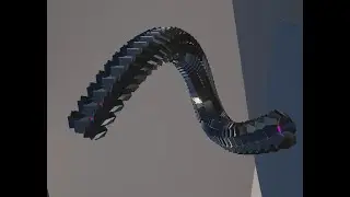 Bezier Curve Object Alignment tool - Robotic Tentacle Update
