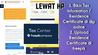 Cara upload residence certificate freepik 2023