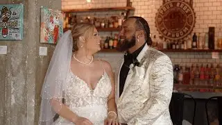 Groom Rocks White/Gold Tux for Wedding with His Gorgeous Bride | The Venue CU Wedding, Champaign, IL