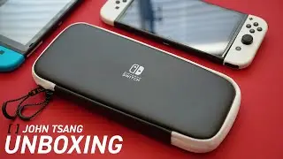 Nintendo Switch Carrying Case & Screen Protector: The Official One! | ASMR Unboxing