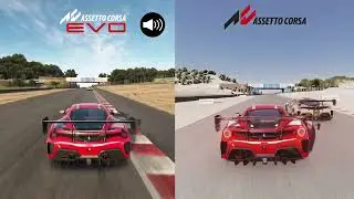 Assetto Corsa Evo vs Assetto Corsa Modded | Laguna Seca / Ferrari 488 Challenge