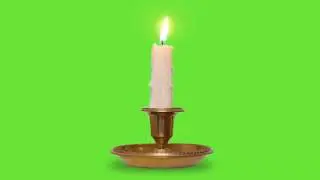 Vela - Antique Candle [Fundo Verde - Chroma Key]