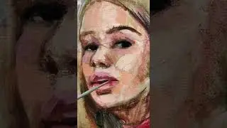 Акварель, сангина на холсте и масло - в общем все не по правилам