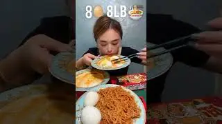 Eating Challenge ( 8 eggs, 8lb noodles ) | 