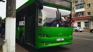 Барановичи.ПОЕЗДКА на АВТОБУСЕ мАз 105.465 (Гос.номер АІ 9501-1) МАРШРУТ 7