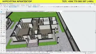 Эки кабаттуу үйдүн проектиси (доолбору)